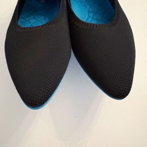 VIVAIA Tamia Walker Lightweight Almond-Toe Flats Black Knit size 43 US 11 - Picture 6 of 13